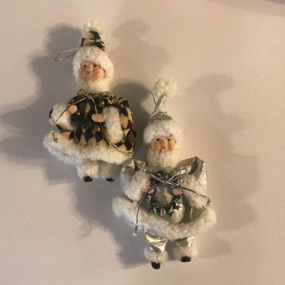 Doll Christmas Ornaments - set of two. - Picture 1 of 9